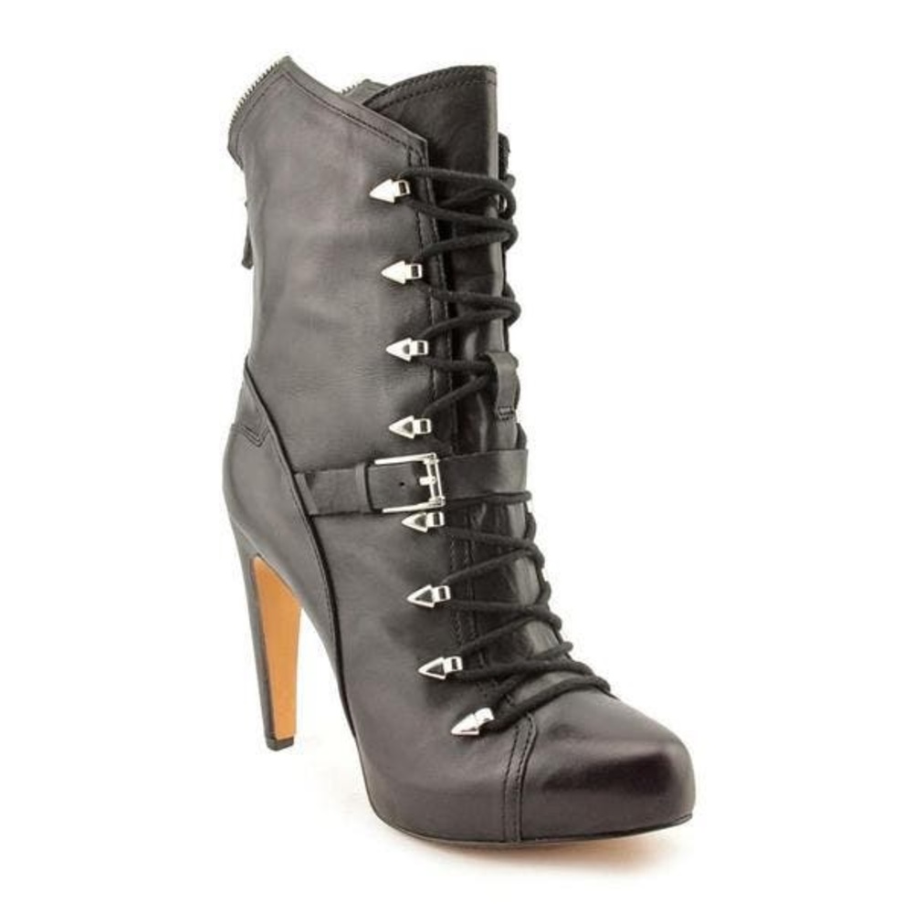 Sam Edelman Knox Black Leather Boot 8.5